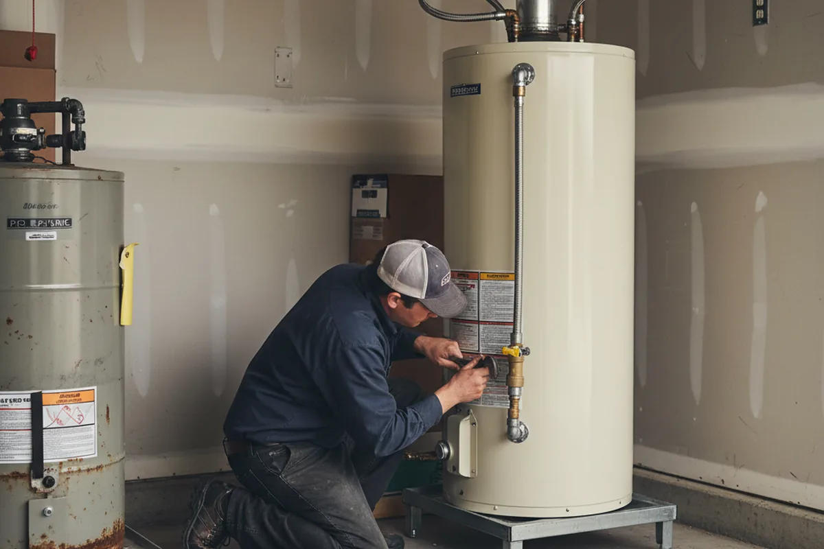 Water heater and shutoff valve replacement in Bay Minette