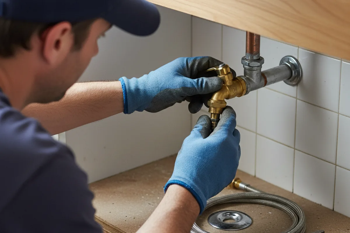 Shutoff valve and fitting work during Emergency Plumbing in Bay Minette